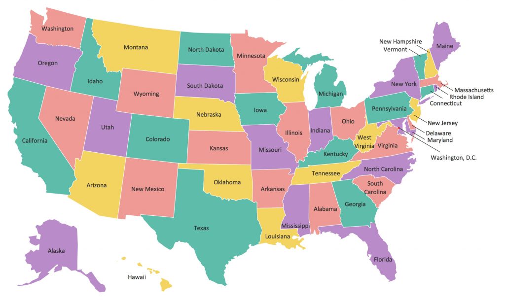 Usa Map เรียนซัมเมอร์ต่างประเทศ 